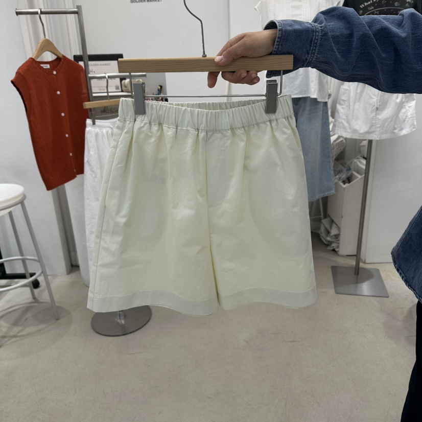 GOLDEN MARKET韓國東大門代購女裝新品職業26春夏短褲棉質GOLDEN MARKET短褲圖色1