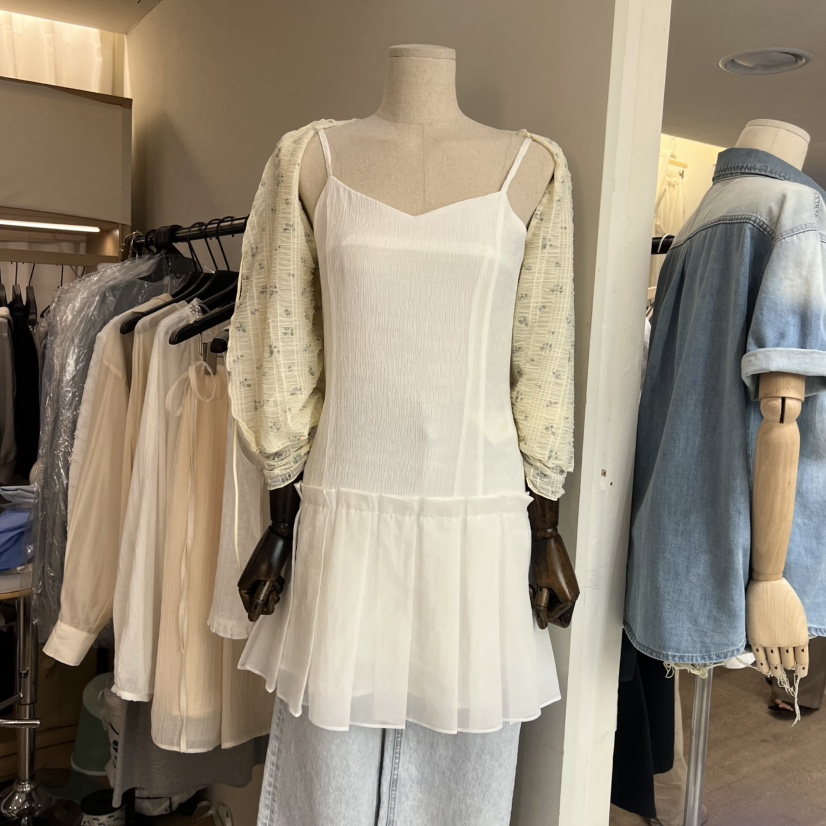 OBJET/LOVEUSU韓國東大門直郵女士新款人氣熱賣連衣裙褶皺OBJET/LOVEUSU連衣裙圖色2