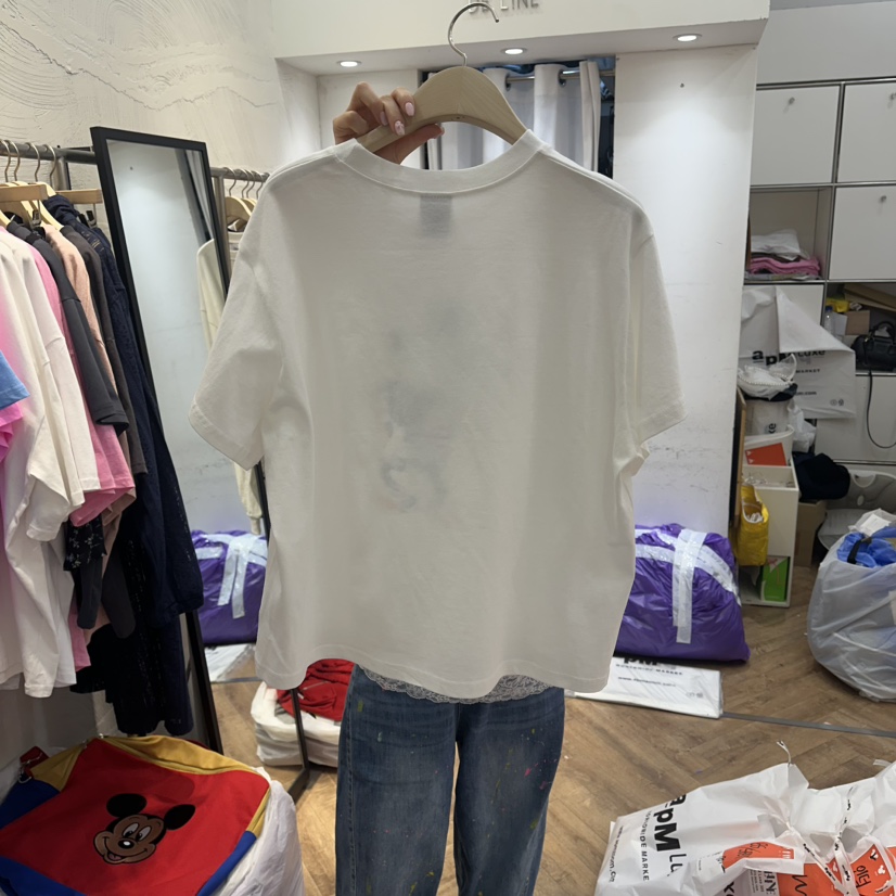 DE LINE韓國代購女裝新品26春夏熱賣職業推薦人氣休閑T恤DE LINET恤