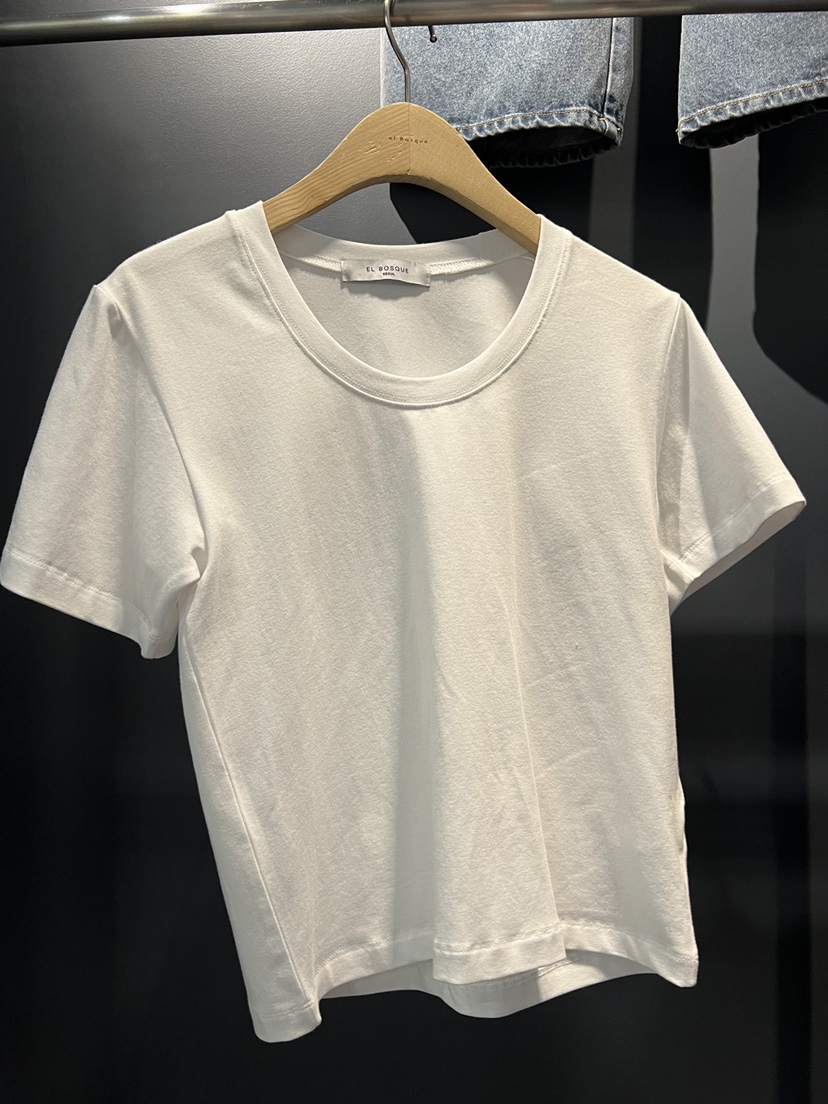 EL BOSQUE韓國直郵實拍女士新品26春夏人氣時尚職業熱賣T恤EL BOSQUET恤圖色1