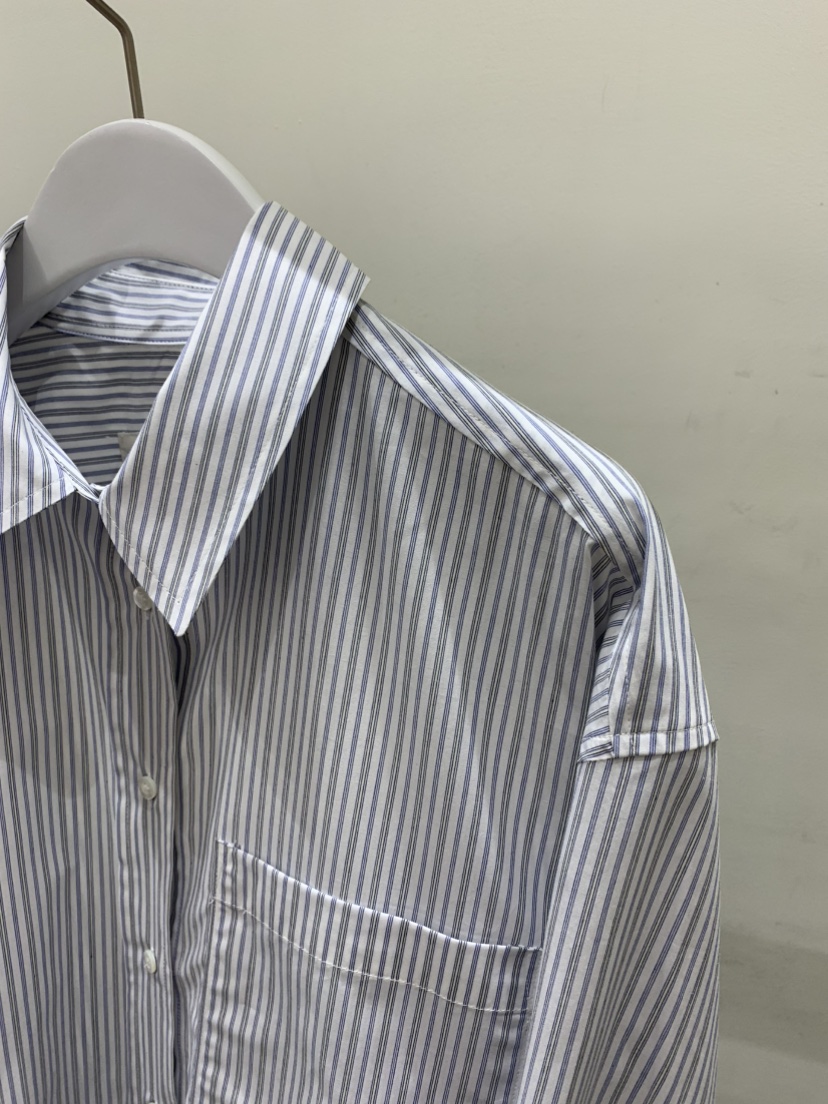 THE SIGNATURE韓國直郵實拍女士新品人氣襯衫蕾絲衫條紋THE SIGNATURE襯衫/蕾絲衫