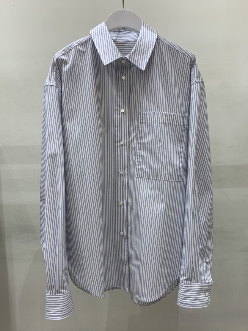 THE SIGNATURE韓國直郵實拍女士新品人氣襯衫蕾絲衫條紋THE SIGNATURE襯衫/蕾絲衫圖色1