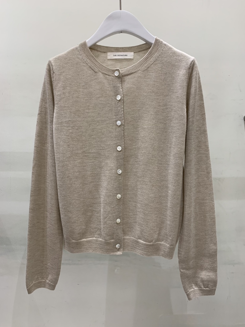 THE SIGNATURE韓國代購女裝新品人氣熱賣針織衫羊毛衫開襟THE SIGNATURE針織衫圖色2