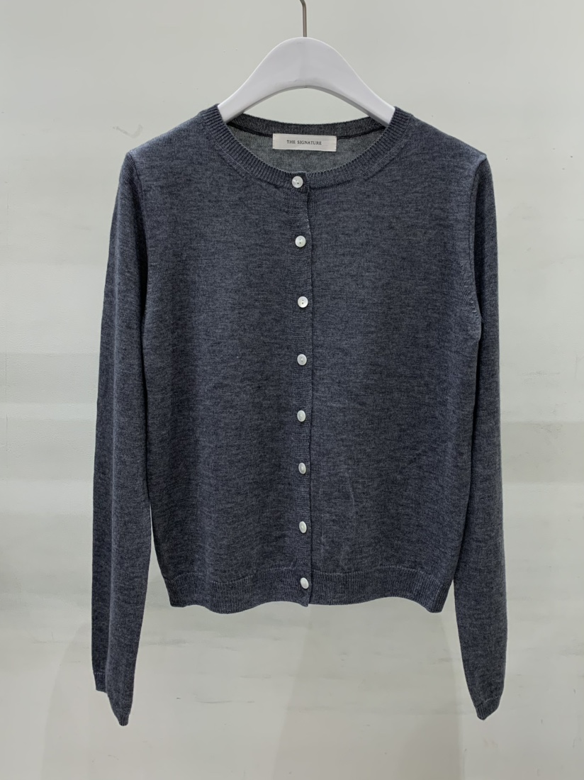 THE SIGNATURE韓國代購女裝新品人氣熱賣針織衫羊毛衫開襟THE SIGNATURE針織衫圖色4