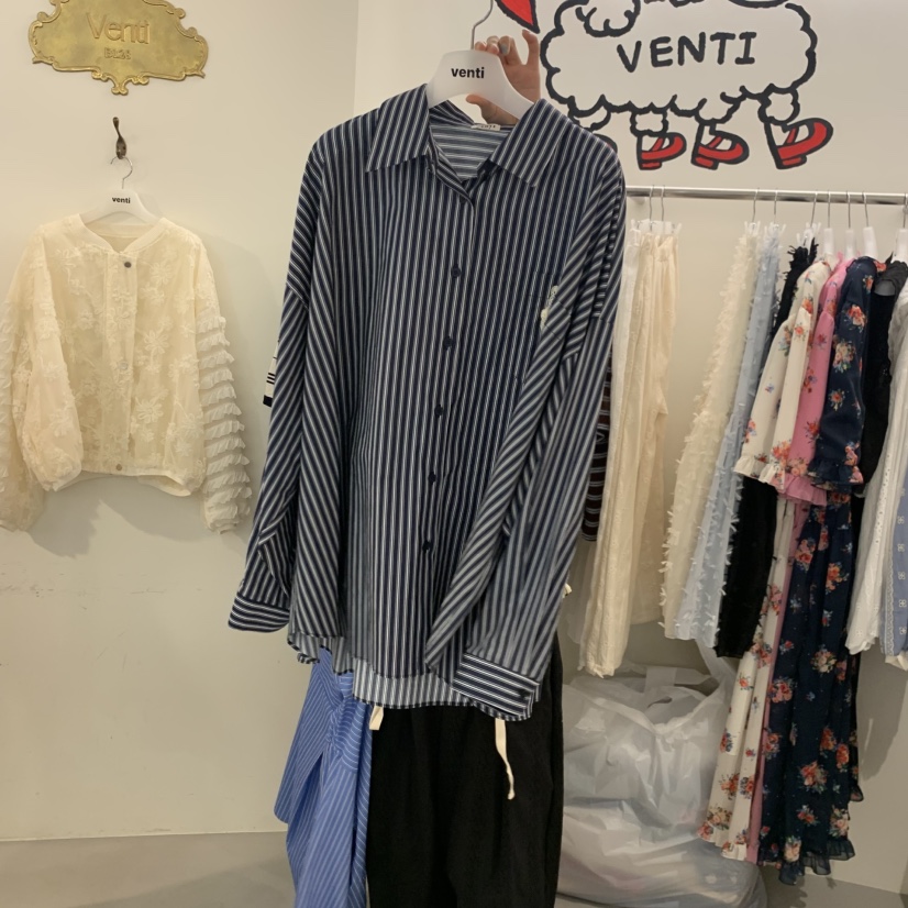 VENTI韓國東大門直郵女裝新品職業推薦26春夏時尚襯衫蕾絲衫VENTI襯衫/蕾絲衫圖色2