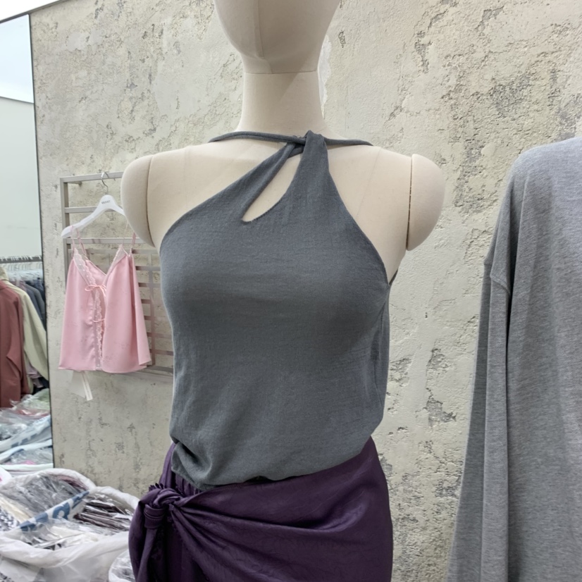 SOLD OUT韓國代購女士新品26春夏職業時尚人氣吊帶背心雙面SOLD OUT吊帶/背心圖色1