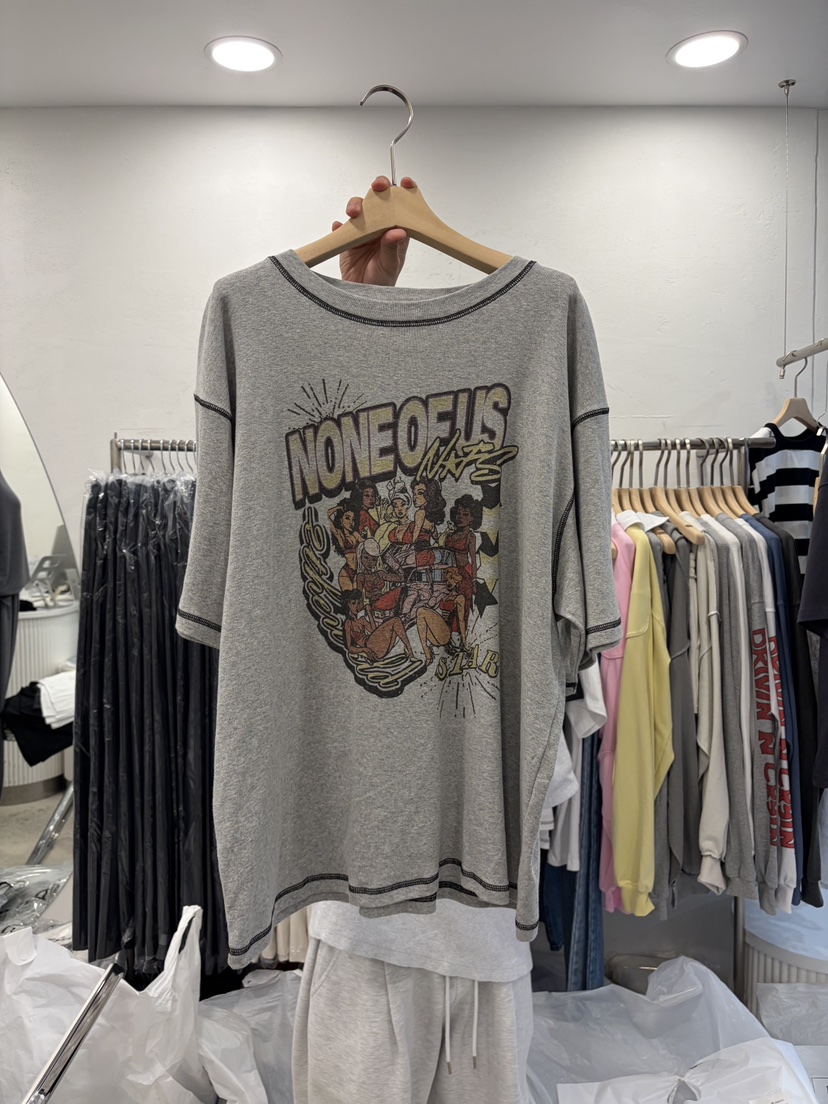 DELICATE韓國東大門代購女士新品熱賣職業推薦人氣26春夏T恤DELICATET恤圖色3