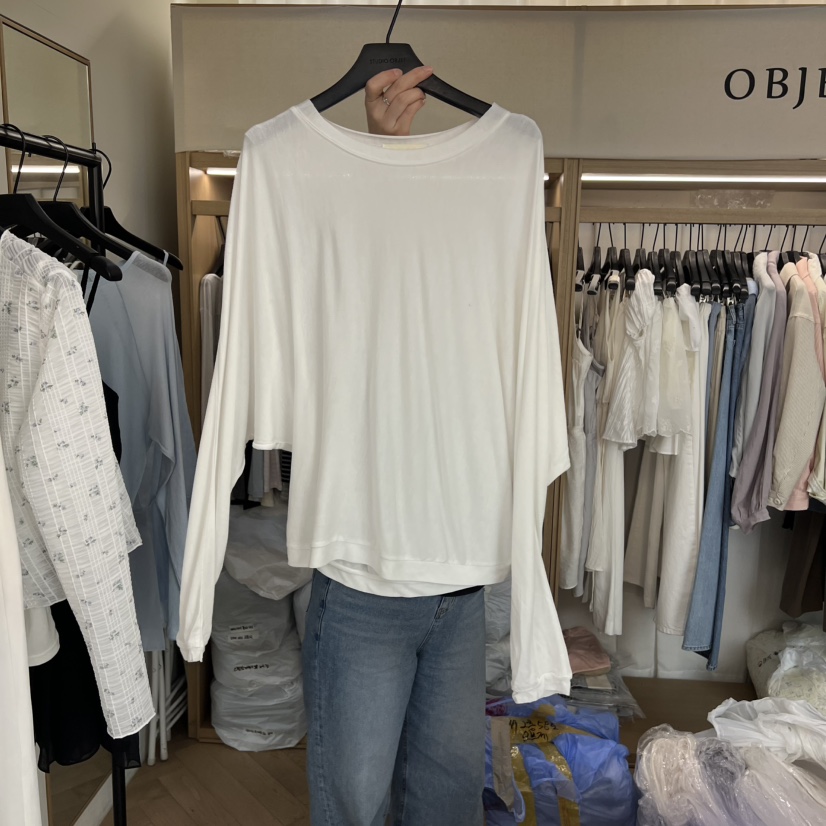 OBJET/LOVEUSU韓國東大門直郵女裝新款職業推薦時尚長袖T恤OBJET/LOVEUSU長袖T恤圖色3