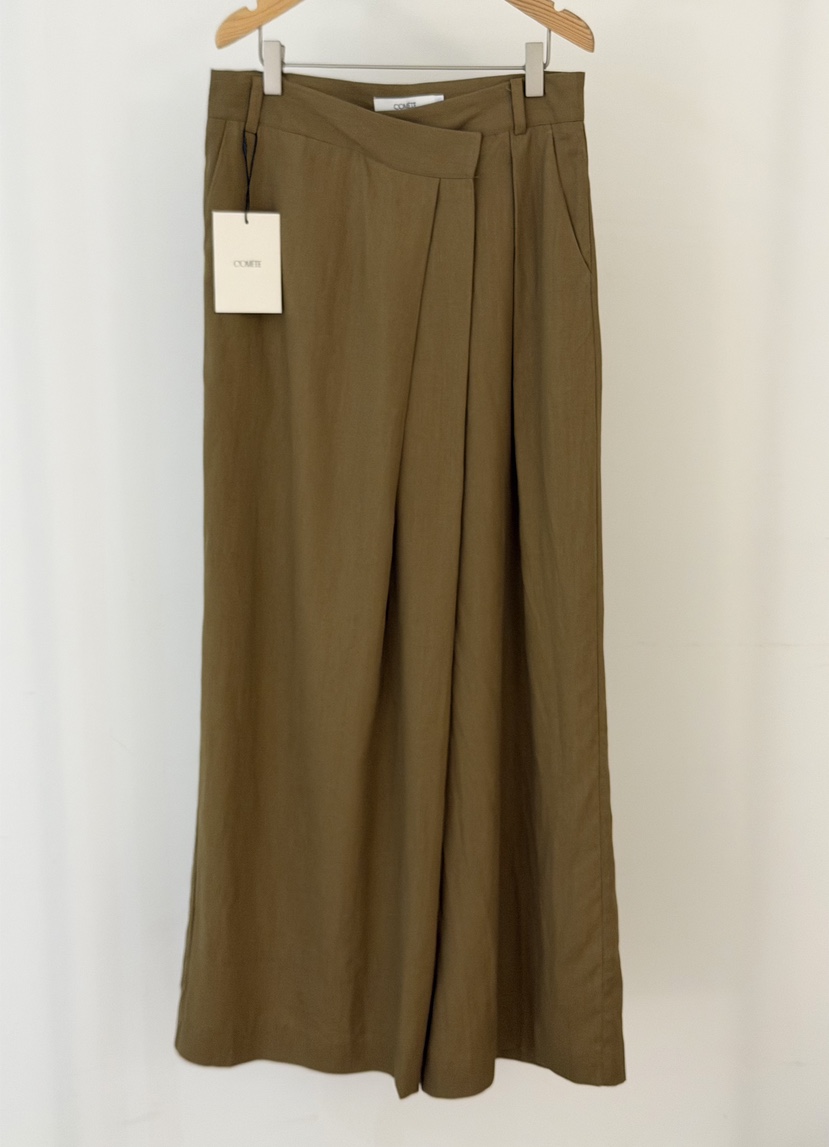 COMETE韓國東大門直郵女士新款推薦26春夏休閑褲天絲亞麻COMETE休閑褲圖色2