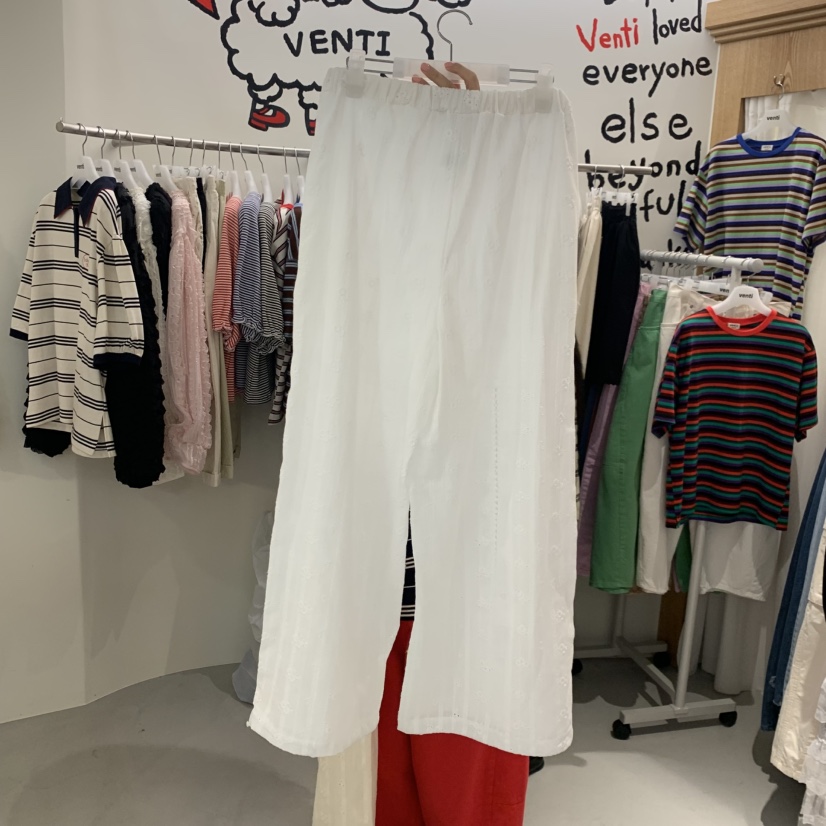 VENTI韓國東大門代購女士新款人氣推薦26春夏職業休閑褲蕾絲VENTI休閑褲