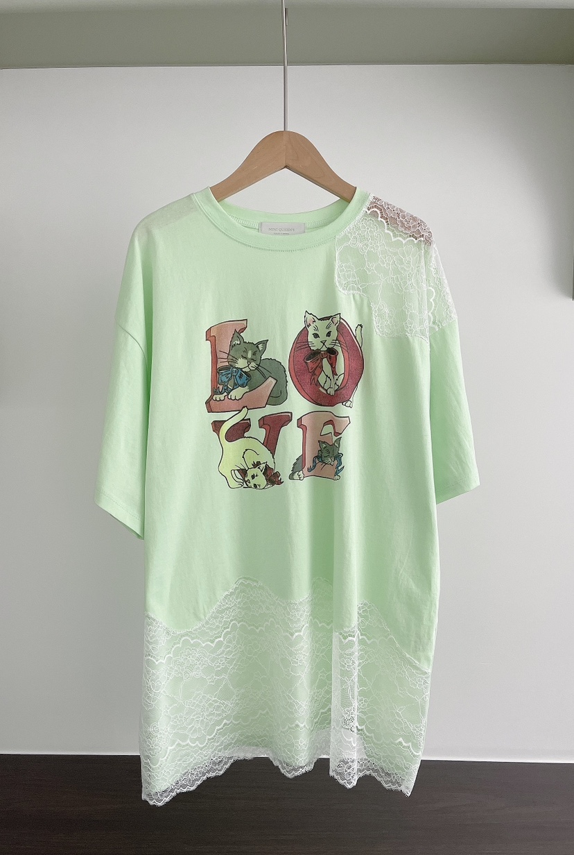 MINIQUEENS韓國直郵女士新款推薦職業熱賣時尚26春夏人氣T恤MINIQUEENST恤圖色2