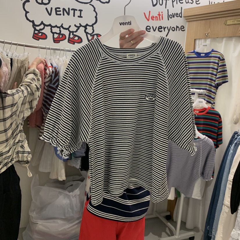 VENTI韓國東大門直郵女裝新款休閑26春夏熱賣時尚職業T恤VENTIT恤圖色3