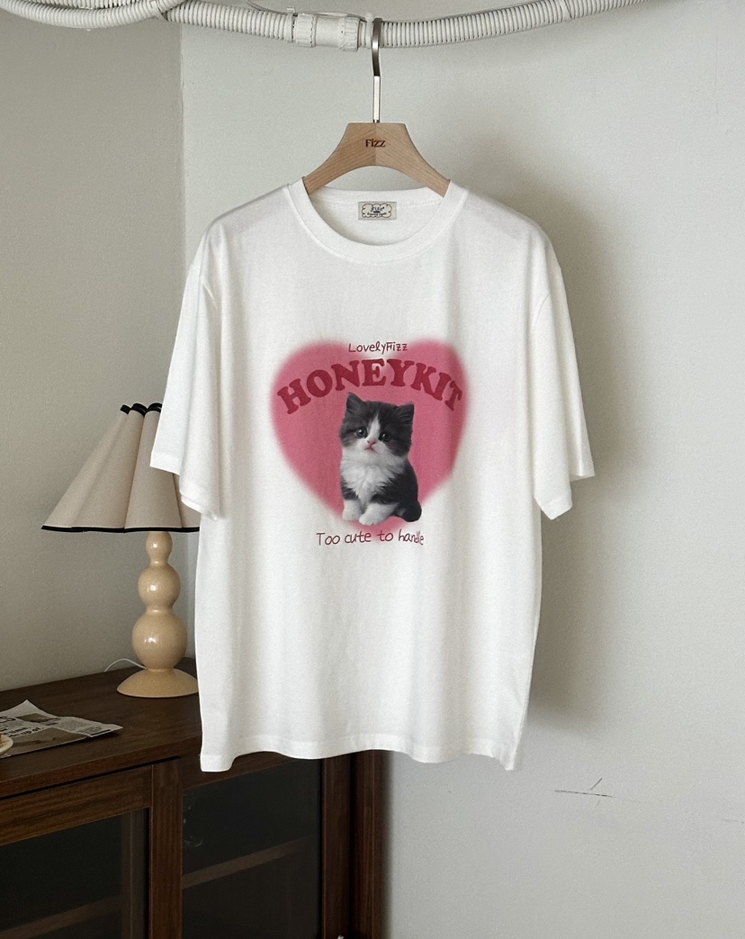 FIZZ韓國東大門代購女裝新款熱賣26春夏推薦休閑時尚職業T恤FIZZT恤圖色1