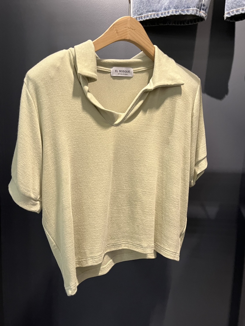 EL BOSQUE韓國直郵實拍女裝新款休閑推薦職業人氣26春夏T恤EL BOSQUET恤圖色2