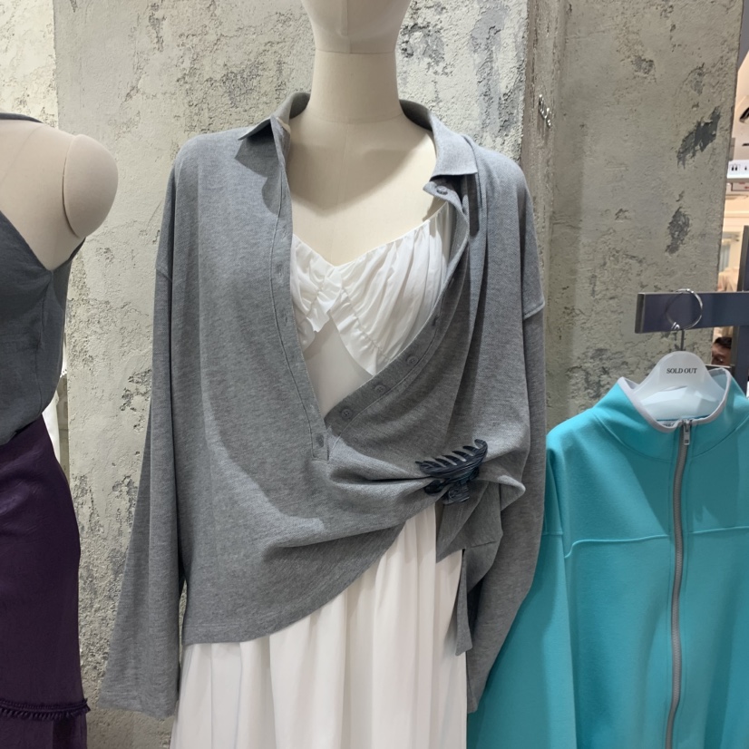 SOLD OUT韓國直郵女裝新款休閑人氣職業長袖T恤不含內搭SOLD OUT長袖T恤圖色3