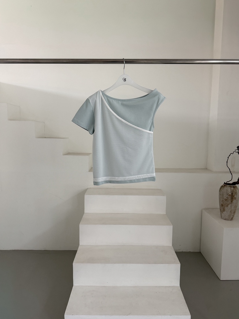 OATMEAL韓國直郵實拍女裝新品休閑推薦職業熱賣26春夏T恤OATMEALT恤圖色2