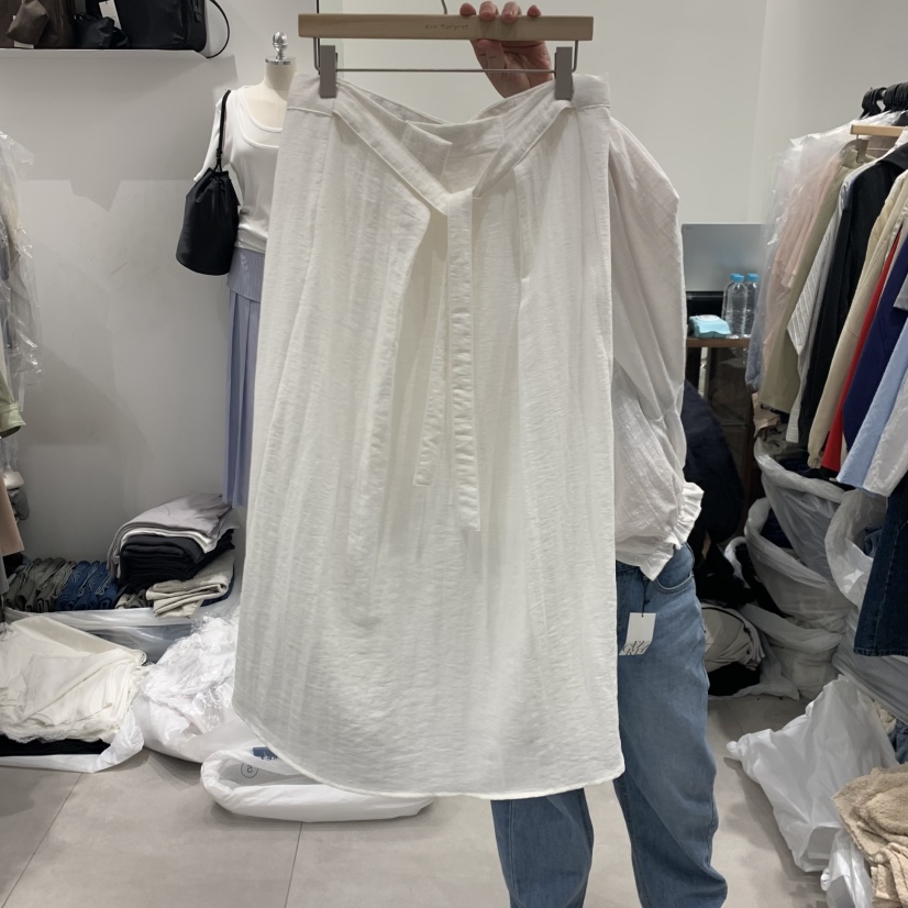 ANN MARGRET韓國東大門直郵女裝新款職業半身裙中短裙亞麻GRETA.Y半身裙/中短裙圖色3