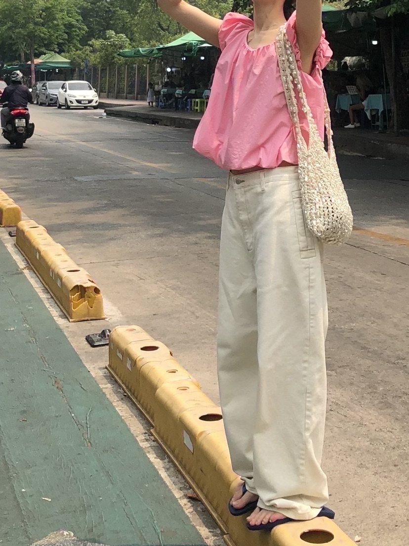 ADDICTED韓國東大門直郵女士新品休閑推薦襯衫蕾絲衫褶皺ADDICTED襯衫/蕾絲衫