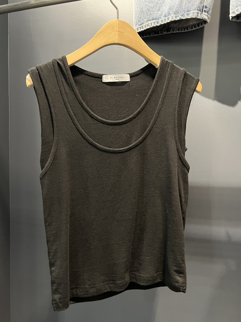 EL BOSQUE韓國東大門代購女裝新款人氣熱賣吊帶背心雙層EL BOSQUE吊帶/背心圖色2