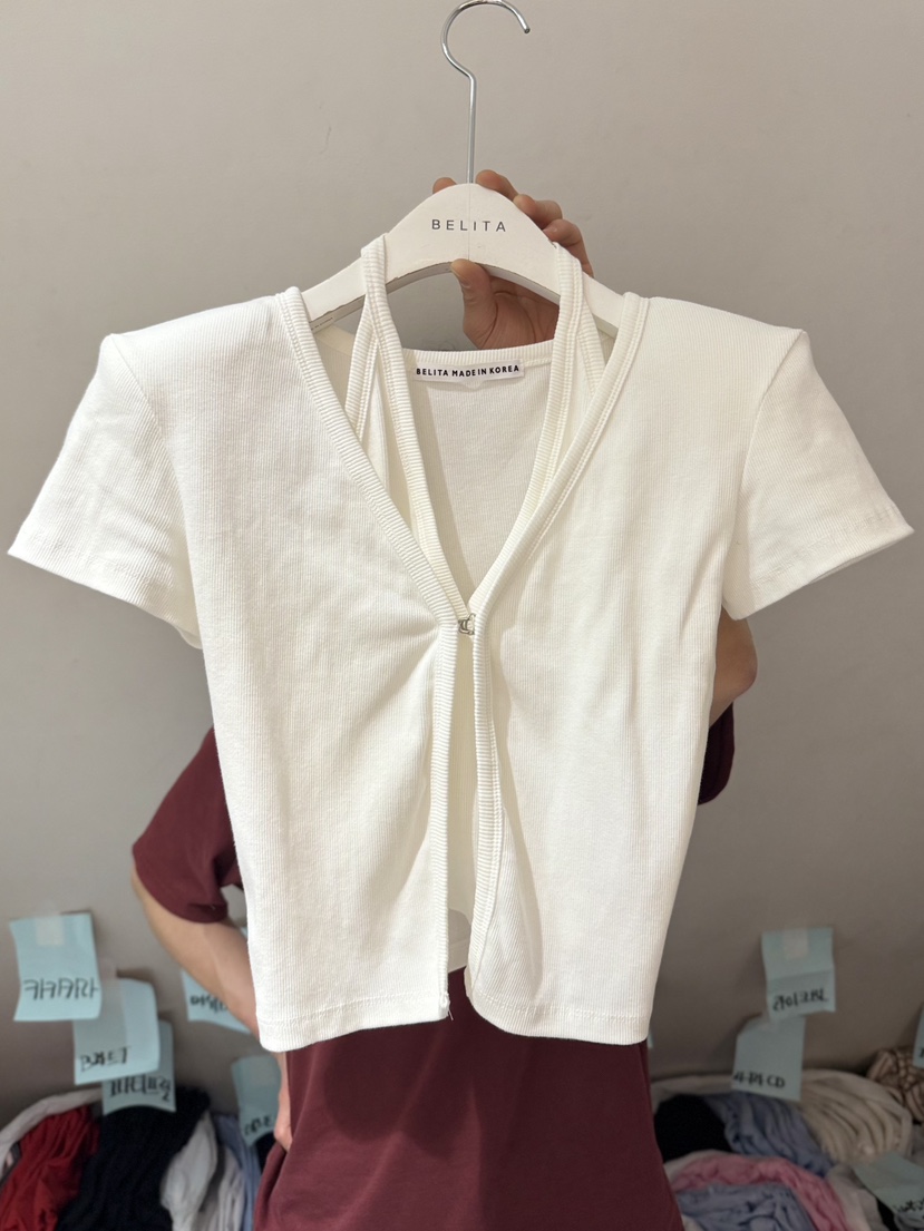 BELITA-L韓國直郵實拍女士新品時尚推薦職業26春夏熱賣T恤BELITA-LT恤圖色1