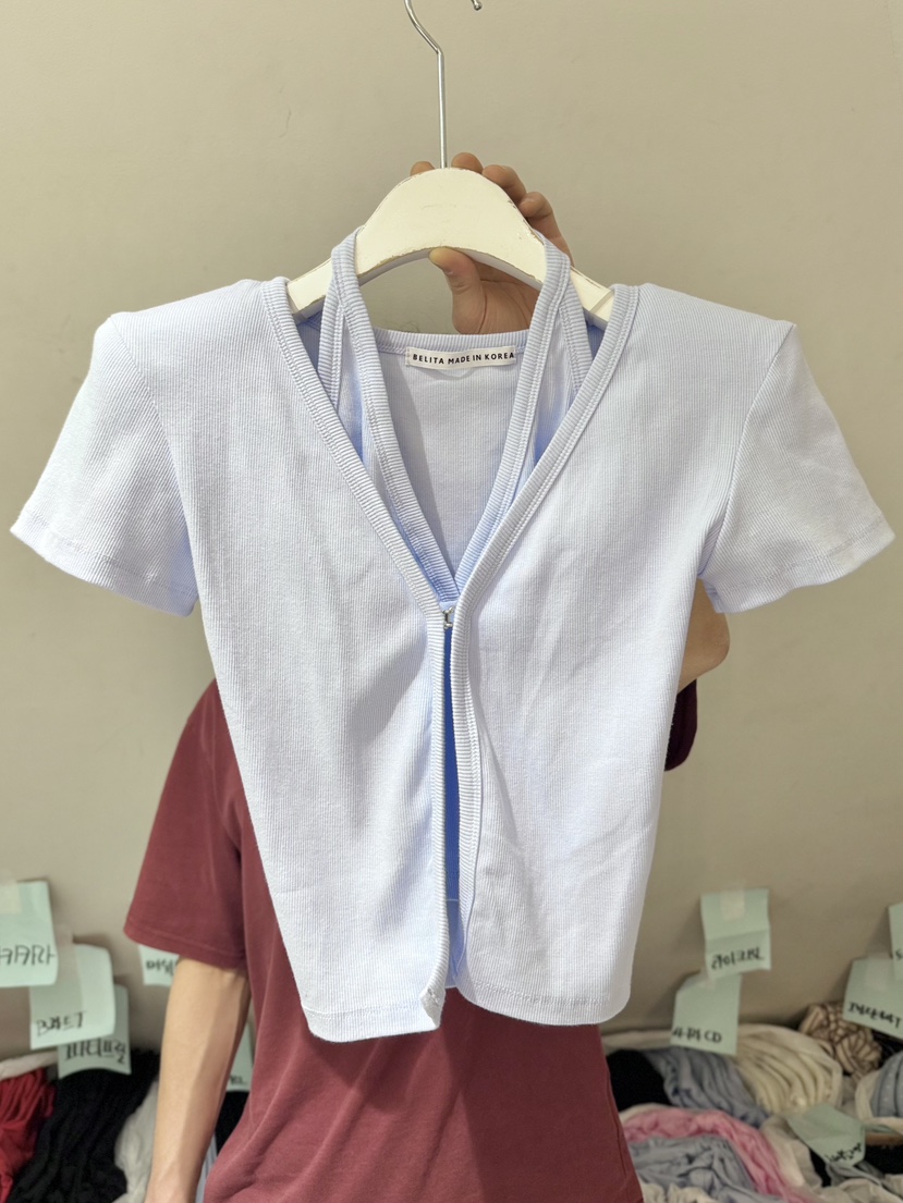 BELITA-L韓國直郵實拍女士新品時尚推薦職業26春夏熱賣T恤BELITA-LT恤圖色2