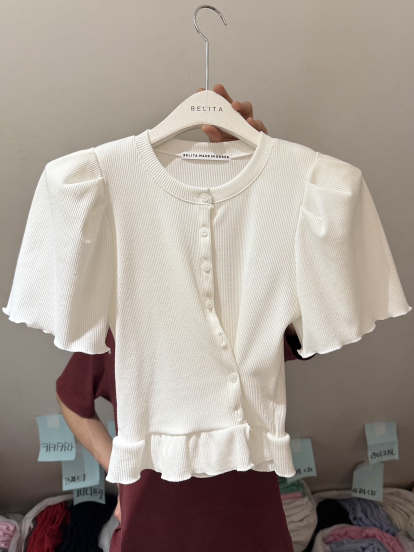 BELITA-L韓國東大門代購女士新品時尚26春夏熱賣T恤開衫BELITA-LT恤圖色1