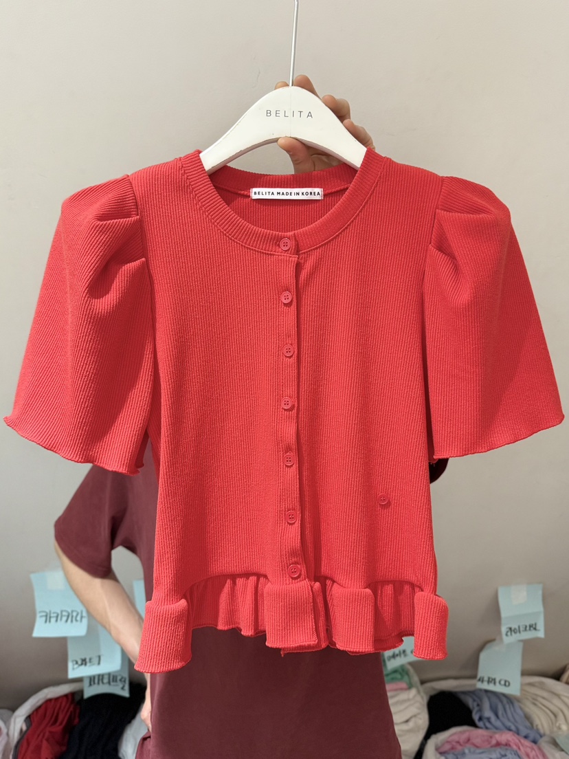 BELITA-L韓國東大門代購女士新品時尚26春夏熱賣T恤開衫BELITA-LT恤圖色2