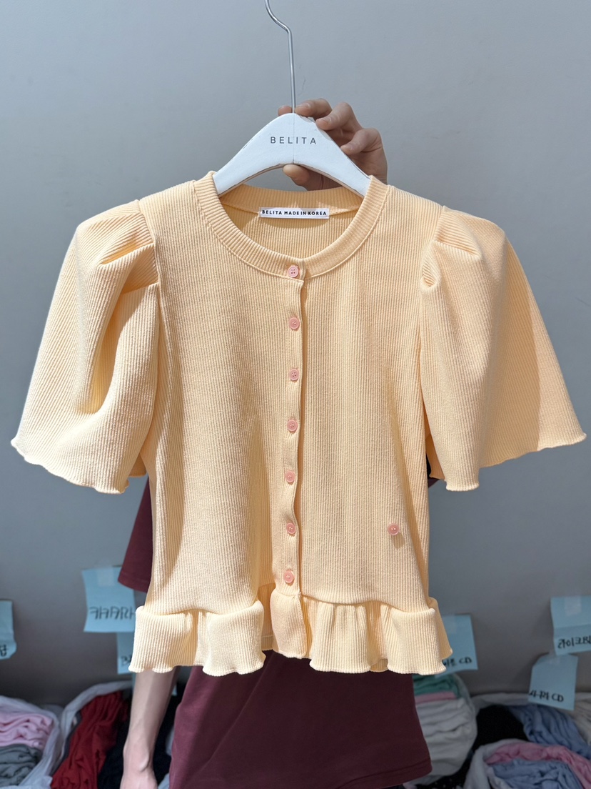 BELITA-L韓國東大門代購女士新品時尚26春夏熱賣T恤開衫BELITA-LT恤圖色3