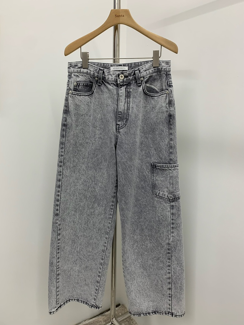 LOVE MY SANTA韓國直郵實拍女士新品時尚熱賣職業牛仔褲Santa/LOVE MY SANTA牛仔褲圖色1