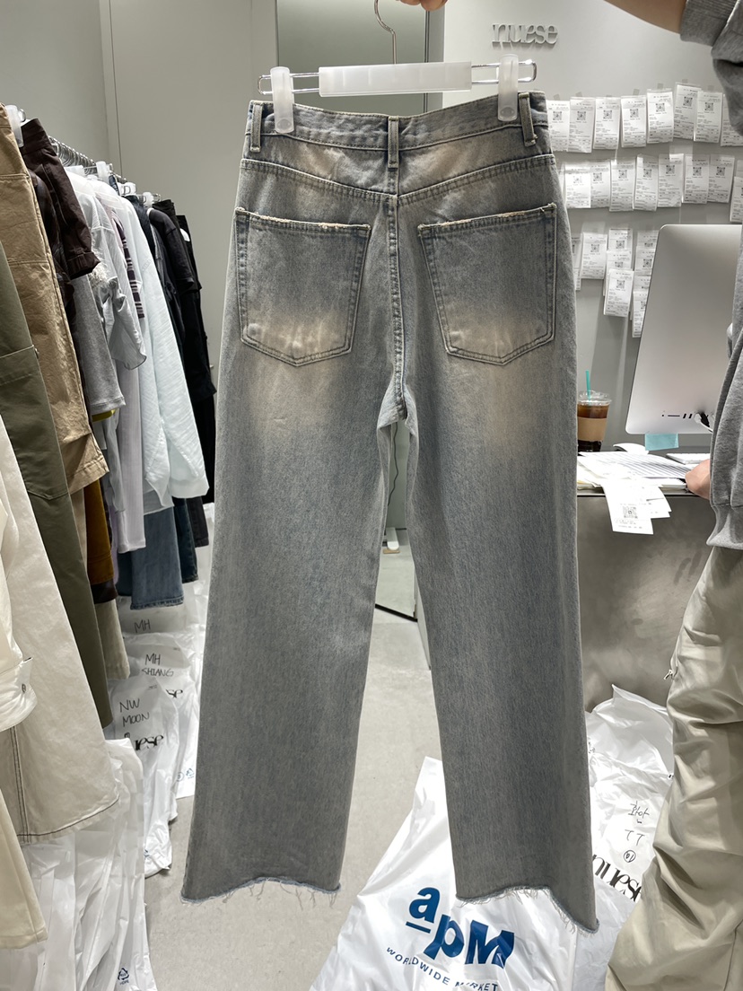 NUESE韓國代購女士新品休閑時尚人氣熱賣推薦26春夏牛仔褲NUESE牛仔褲