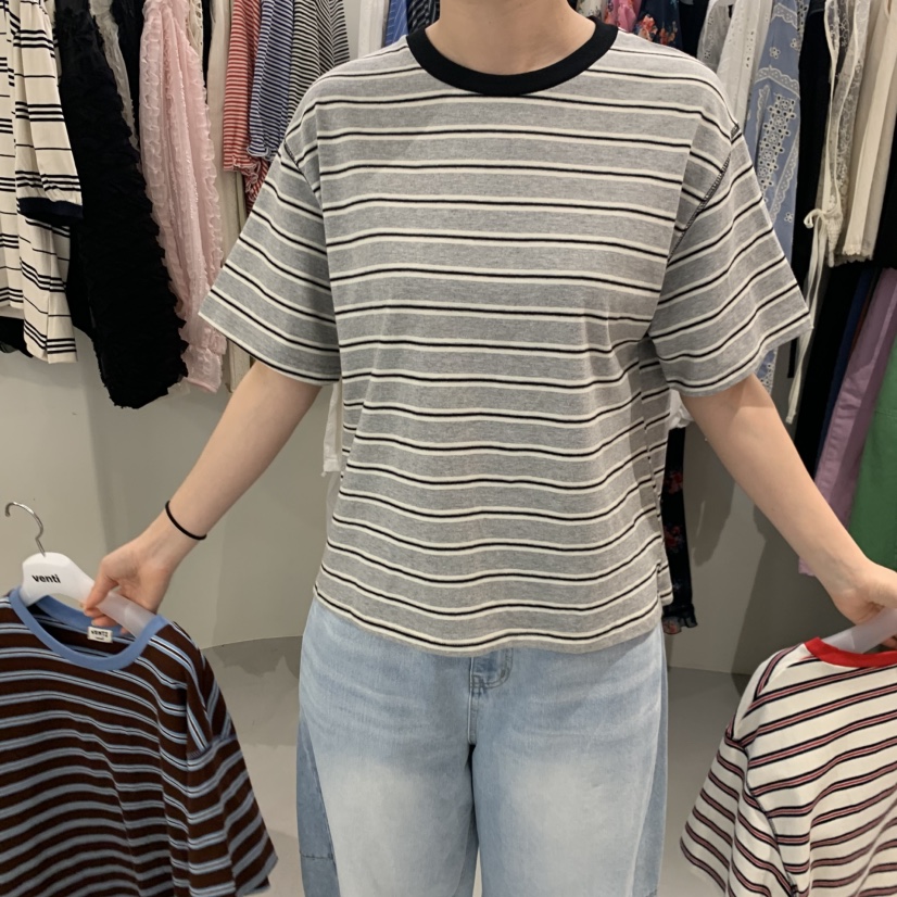 VENTI韓國東大門代購女士新款休閑推薦熱賣時尚職業人氣T恤VENTIT恤圖色2