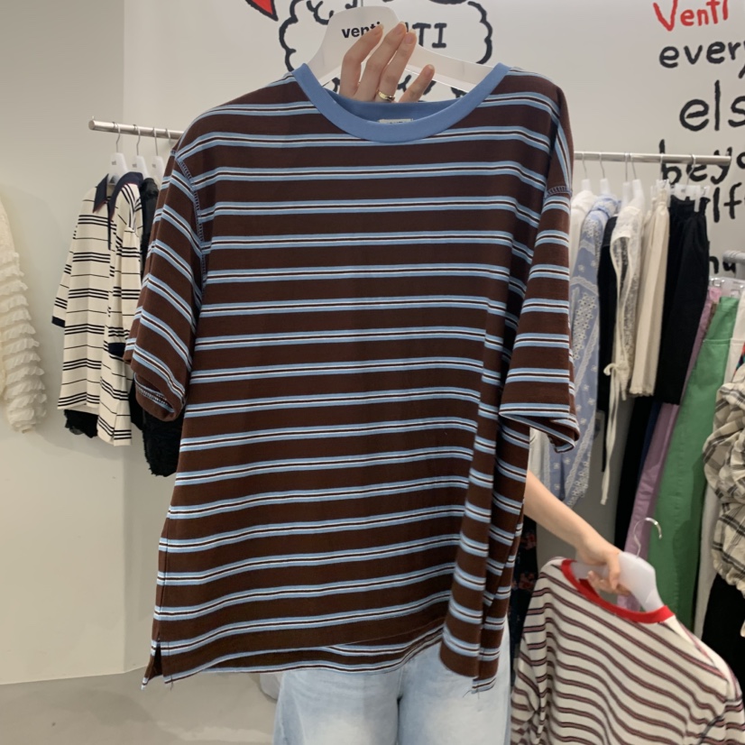 VENTI韓國東大門代購女士新款休閑推薦熱賣時尚職業人氣T恤VENTIT恤圖色3