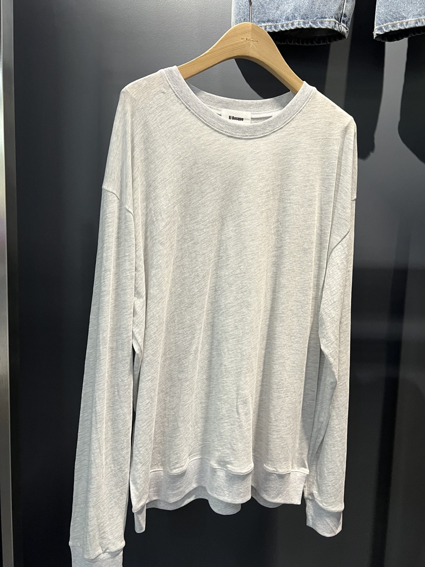 EL BOSQUE韓國代購女裝新款26春夏推薦時尚休閑職業長袖T恤EL BOSQUE長袖T恤圖色1