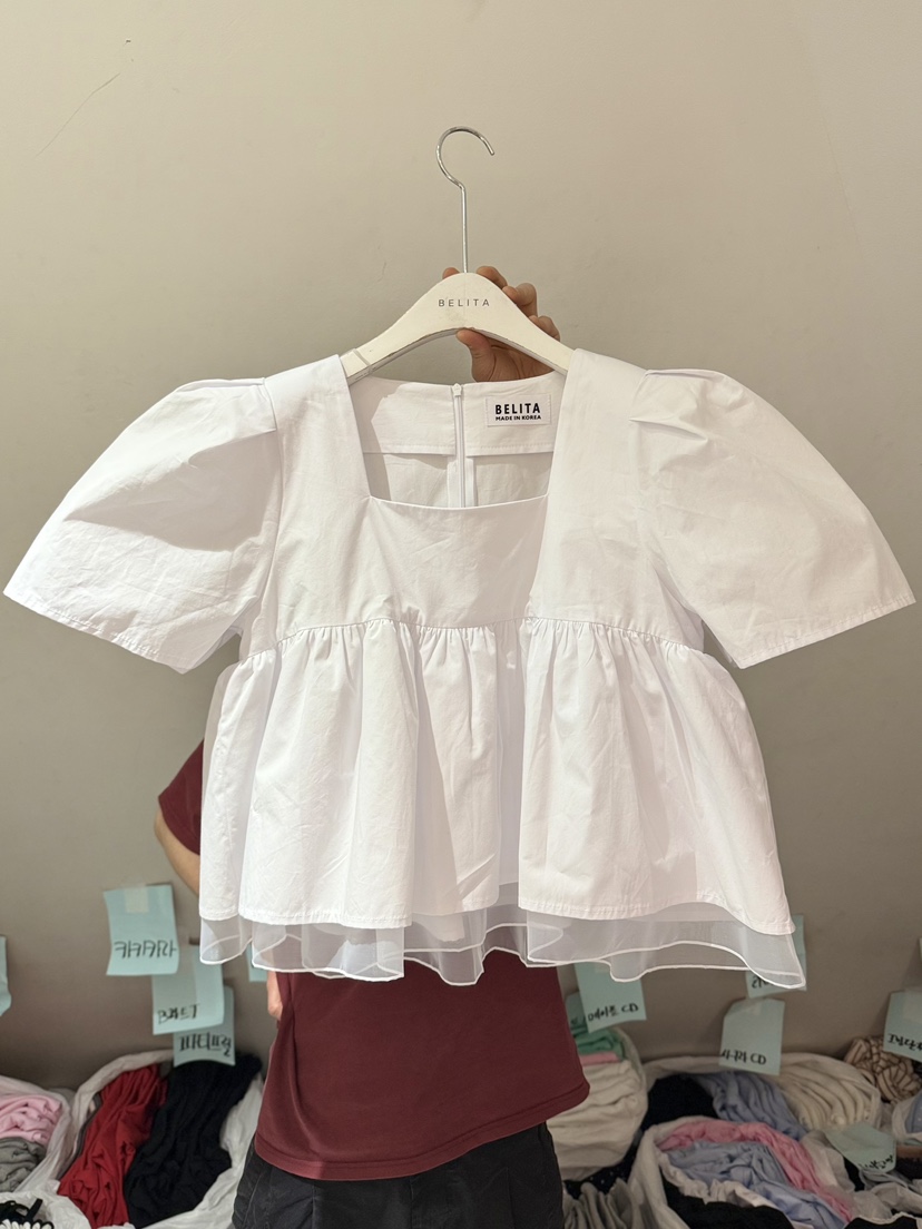 BELITA-L韓國東大門代購女裝新款人氣職業熱賣襯衫蕾絲衫BELITA-L襯衫/蕾絲衫圖色1