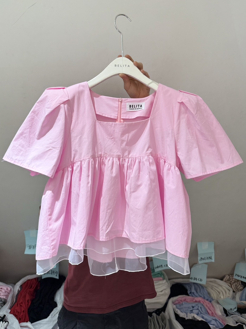 BELITA-L韓國東大門代購女裝新款人氣職業熱賣襯衫蕾絲衫BELITA-L襯衫/蕾絲衫圖色2