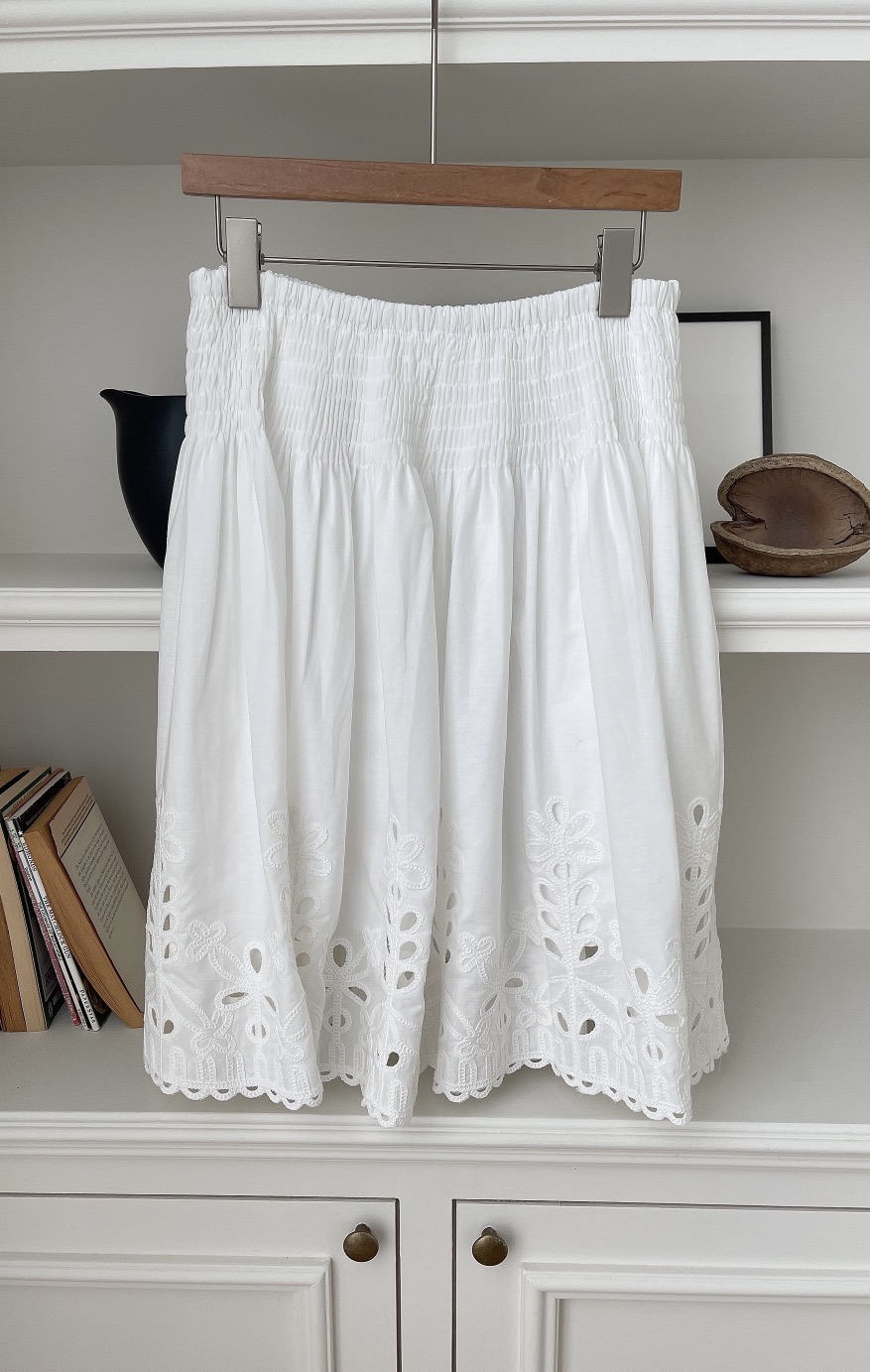 MINIQUEENS韓國東大門代購女士新款職業半身裙中短裙刺繡MINIQUEENS半身裙/中短裙圖色1