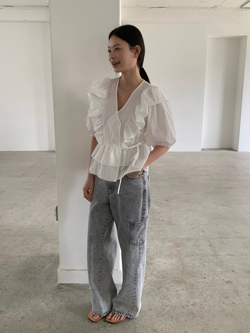 LOVE MY SANTA韓國直郵女裝新款26春夏人氣休閑襯衫蕾絲衫Santa/LOVE MY SANTA襯衫/蕾絲衫