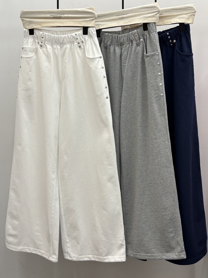 UNANSWERED-MYSTERY/FIFO韓國直郵實拍女士新品26春夏休閑褲UNANSWERED-MYSTERY/FIFO休閑褲