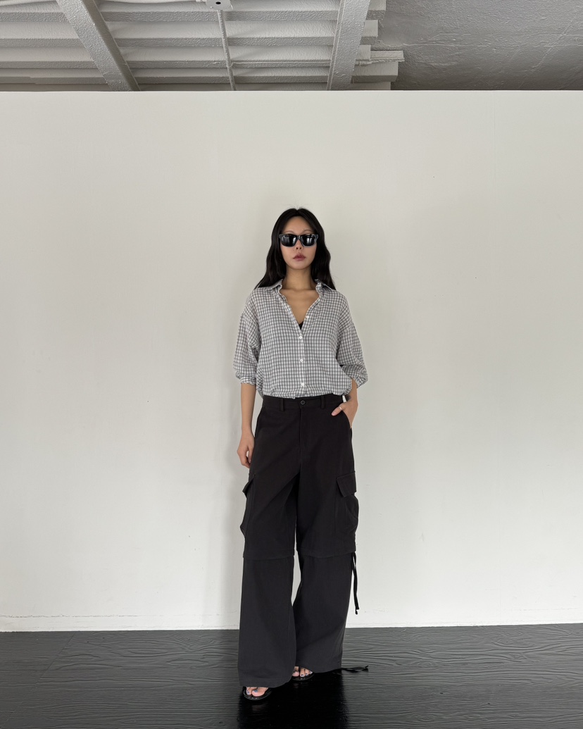 LIMLIMLIM韓國東大門直郵女士新款熱賣時尚人氣休閑褲可拆卸LIM LIM LIM休閑褲