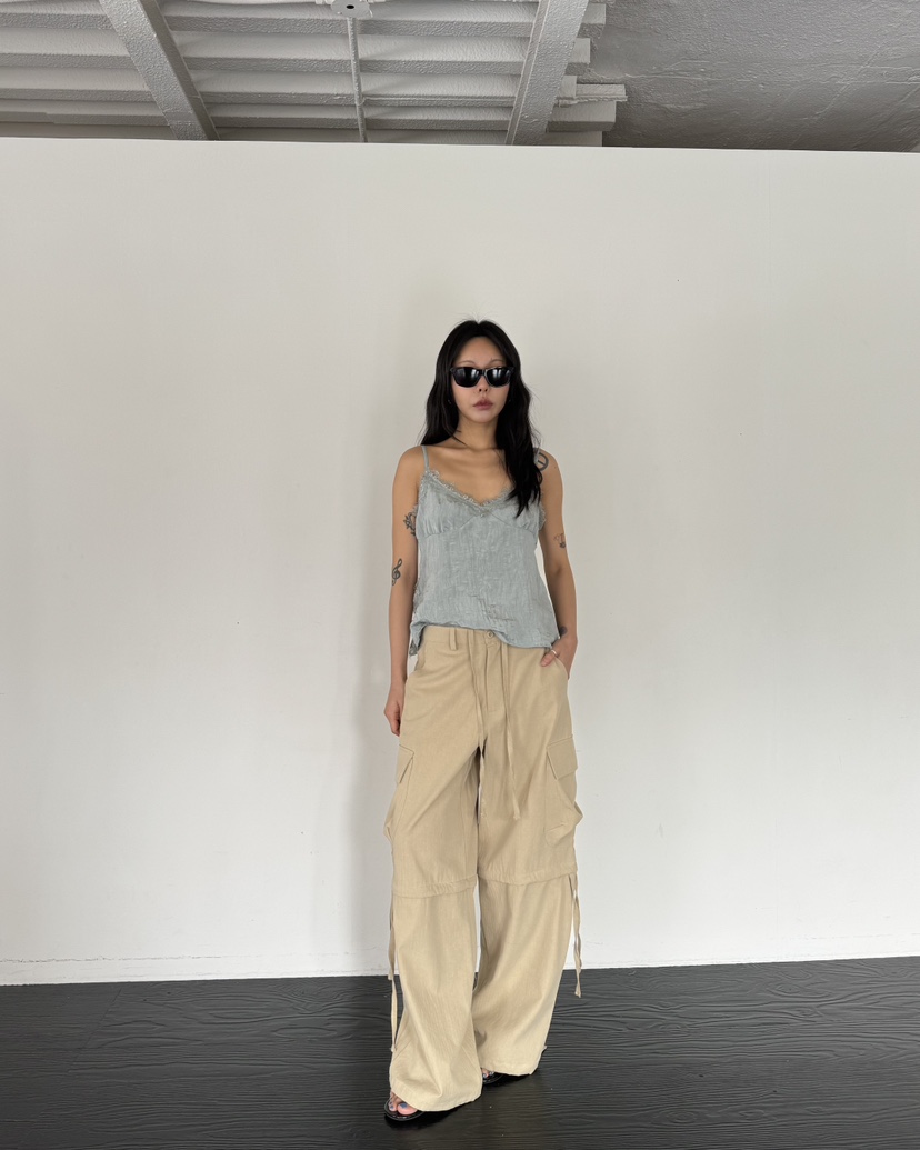 LIMLIMLIM韓國東大門直郵女士新款熱賣時尚人氣休閑褲可拆卸LIM LIM LIM休閑褲