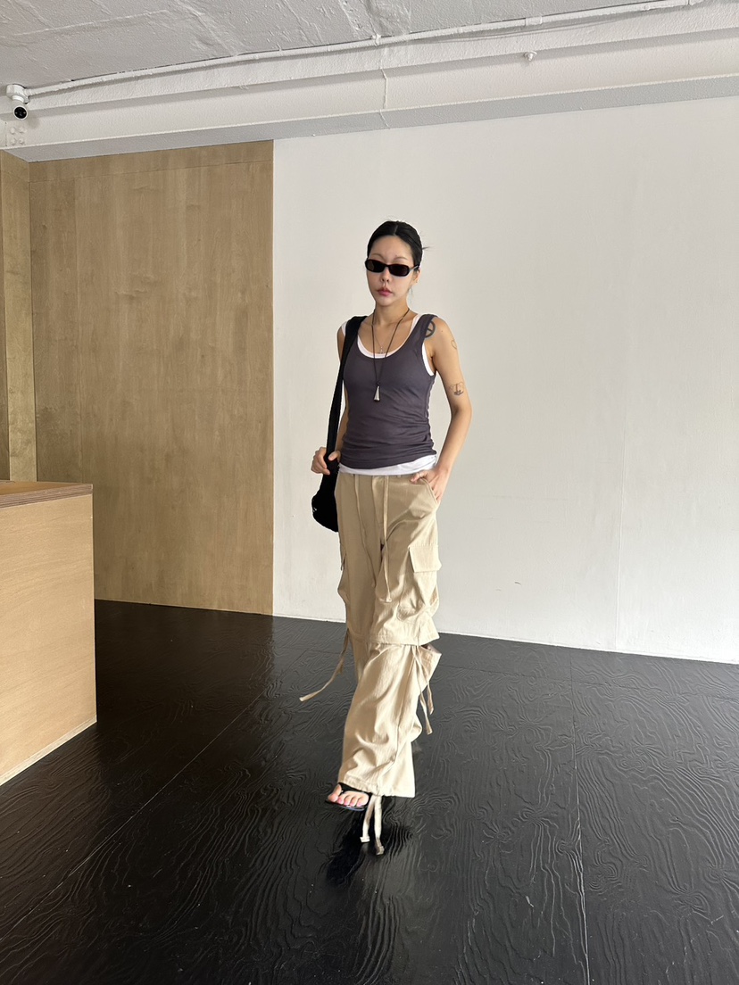 LIMLIMLIM韓國東大門直郵女士新款熱賣時尚人氣休閑褲可拆卸LIM LIM LIM休閑褲