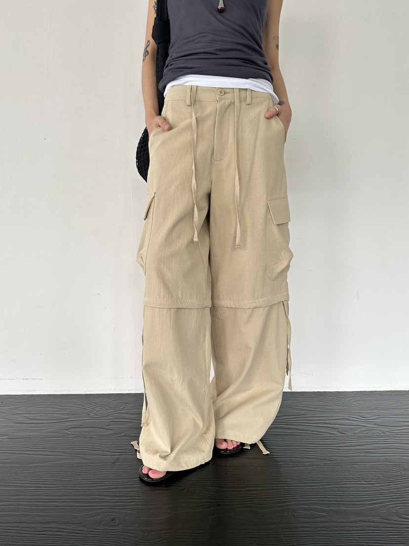 LIMLIMLIM韓國東大門直郵女士新款熱賣時尚人氣休閑褲可拆卸LIM LIM LIM休閑褲圖色1