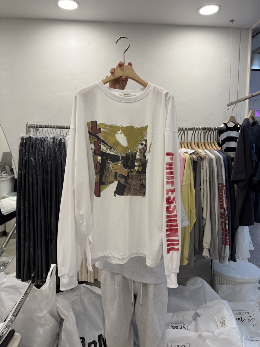DELICATE韓國東大門直郵女裝新款休閑26春夏人氣熱賣長袖T恤DELICATE長袖T恤圖色1