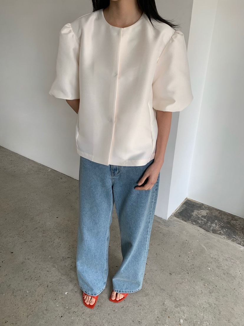 LOVE MY SANTA韓國東大門直郵女士新品休閑職業夾克泡泡袖Santa/LOVE MY SANTA夾克