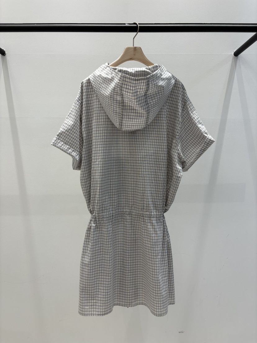 LAIVE韓國直郵女裝新款人氣時尚休閑職業連衣裙連帽衫格子LAIVE連衣裙