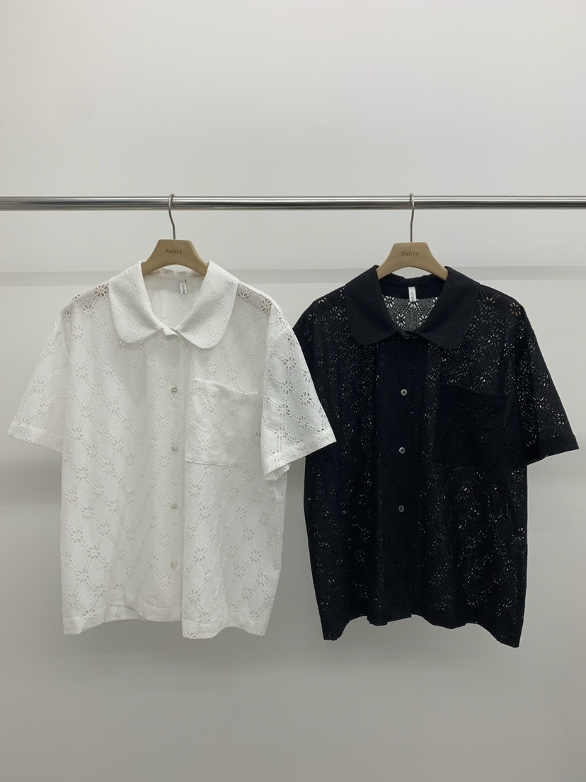 LOVE MY SANTA韓國東大門代購女士新款熱賣26春夏襯衫蕾絲衫Santa/LOVE MY SANTA襯衫/蕾絲衫
