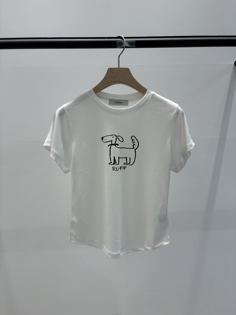 LAIVE韓國東大門代購女裝新品人氣職業推薦休閑熱賣26春夏T恤LAIVET恤圖色1
