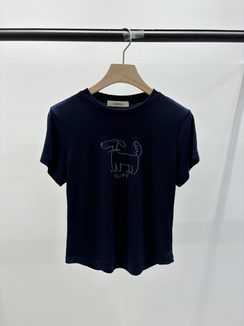 LAIVE韓國東大門代購女裝新品人氣職業推薦休閑熱賣26春夏T恤LAIVET恤圖色3