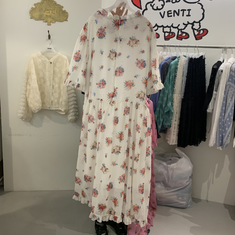 VENTI韓國直郵實拍女裝新款熱賣推薦時尚26春夏職業連衣裙VENTI連衣裙