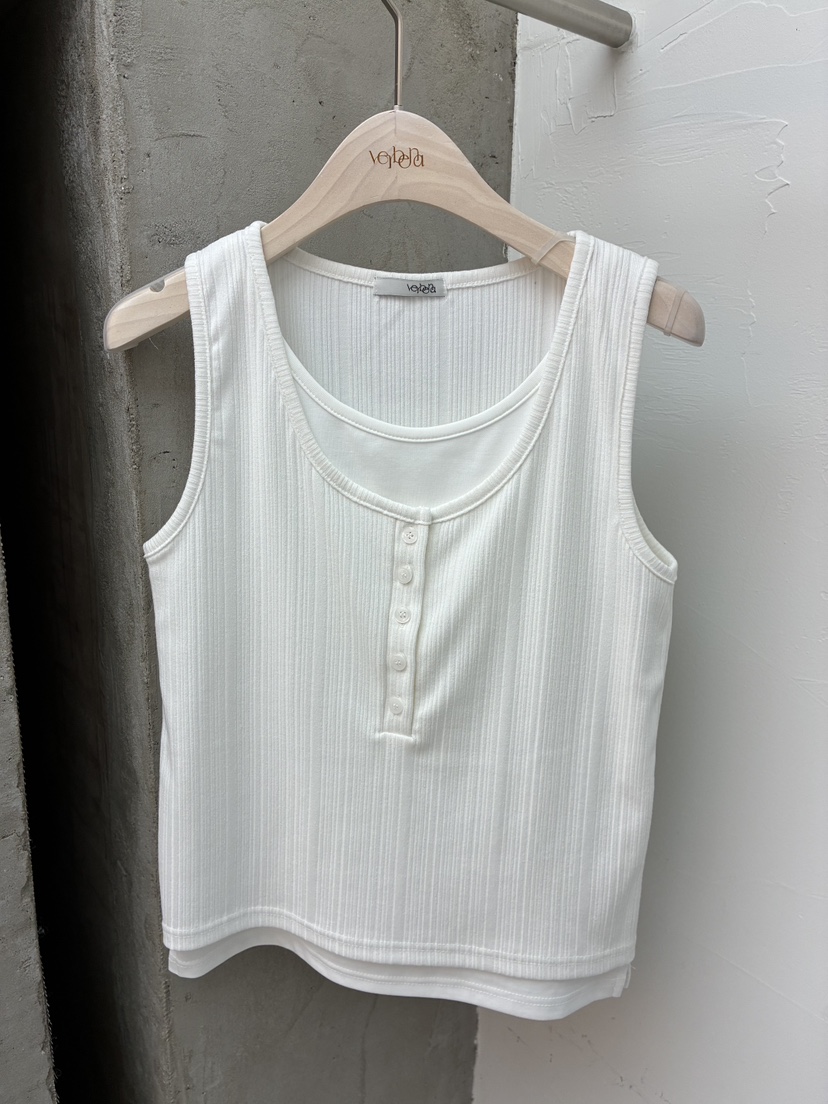 Verbena韓國東大門直郵女士新品26春夏職業熱賣人氣吊帶背心Verbena吊帶/背心圖色1